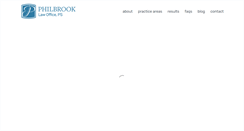 Desktop Screenshot of philbrook-law.com